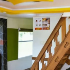 Blue Pinafore Denim Dress