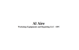 Al Aire Marine Equipments and Repairing LLC - OPC